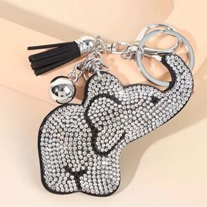 Crystal Baby Good Luck Elephant Keychain